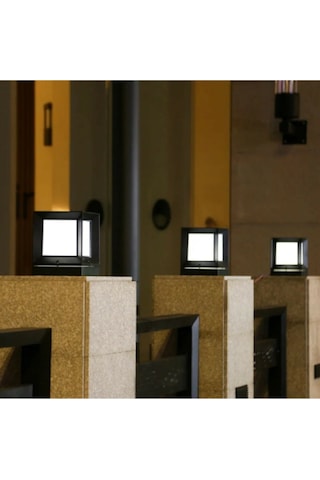 Kare Küp Bahçe Aydınlatma Armatürü - Set Üstü Dekoratif Aplik Diğer