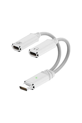 2in 1 100w Type C To Type C & Type C Hızlı Şarj Kulaklık Arama Dönüştürücü Otgtc