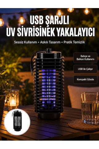 Çevre Dostu Elektrikli Sivrisinek Öldürücü Lamba - 50m² Etki Alanı Yeni Nesil