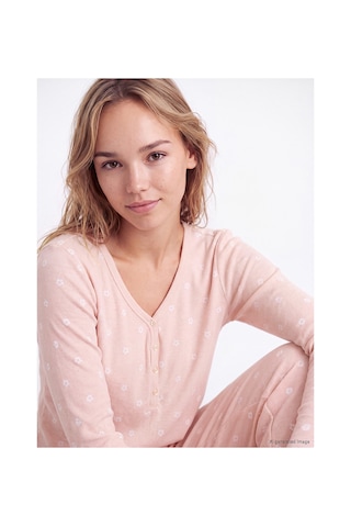 Lcw Young Pembe V Yaka Çiçekli Kadın Pijama Takım