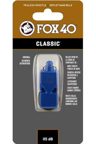 Fox 40 Classic Safety Düdük Mavi 9902-0500 Çok Renkli
