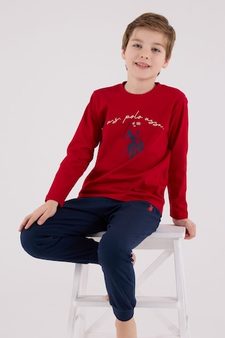 U.S. Polo Assn. U.s. Polo Assn Erkek Çocuk Kırmızı Pijama Takımı Us2233-c-v2