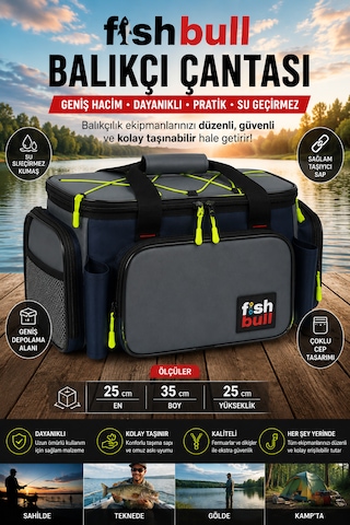 Fishbull Profesyonel Balıkçı Çantası - Mavi