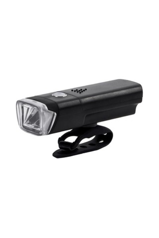 Xbyc 6139 150 Lumen Bisiklet Pilli Ön Far Işık 4 Modlu Pilli Far Gri - Siyah