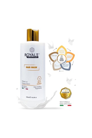 Royale Professional Milk Honey Besleyici ve Yenileyici Saç Maskesi 500 ML