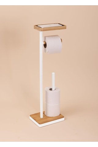 The Mia Tepsili Tuvalet Kağıdı Standı Beyaz Glv0757 Beyaz