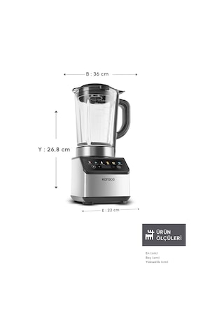 Karaca Color Touch Screen 1200 W Smoothie Blender