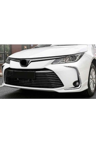 Toyota Corolla Uyumlu 2019-2022 Ön Sis Kaşı Nikelajı