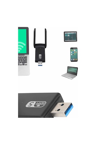 Mbps Wifi Alıcı Kablosuz Wifi Adaptörü Çift Band Çift Antenli Krgltgs355agzj5sols