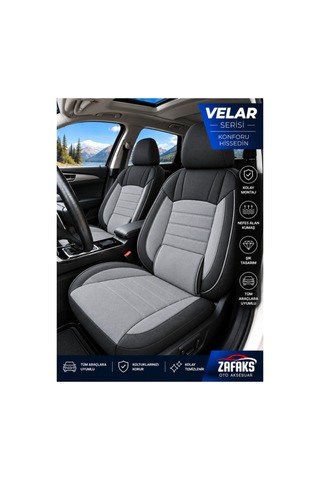 Hyundai Bayon Uyumlu Velar Serisi Keten Oto Koltuk Kılıfı Ortopedik Tam Set