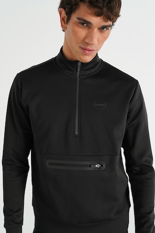 Hummel Loton Yarım Fermuarlı Sweatshırt 922255-2001 Siyah
