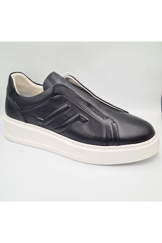 Libero 5552 Siyah Hakiki Deri Eva Taban Erkek Casual Sneaker Siyah