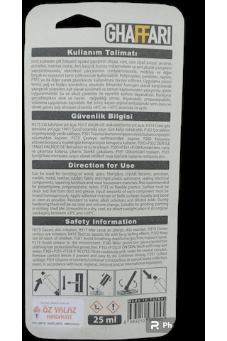 Ghaffari Epoksi Hızlı Yapıştırıcı 25 ML