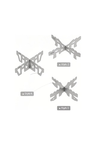 Reedark Lixada Titanyum Alkollü Ofis Ayakçısı - Ta6216-1, Kamping/fişiç İçin Hafif Ve Kompakt Altyapı 20g Gümüş