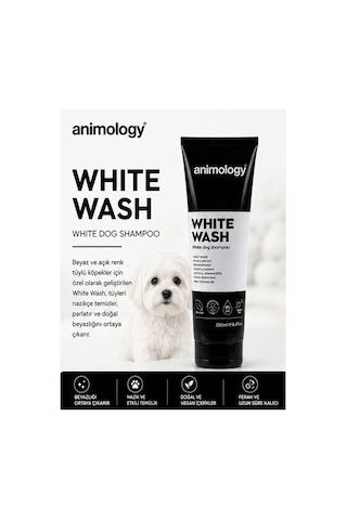 White Wash Beyaz Tüylü Köpek Şampuanı 250 Ml