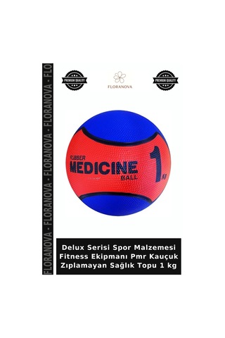 Delux Serisi Spor Malzemesi Fitness Ekipmanı Pmr Kauçuk Zıplamayan Sağlık Topu 1 Kg