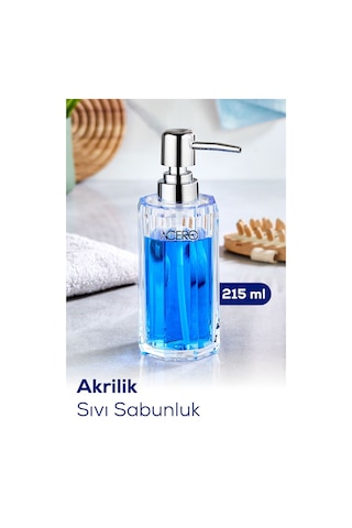 Vienev Akrilik Sıvı Sabunluk 215 Ml Şeffaf 1990 Şeffaf