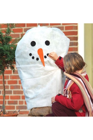 Lemestar Bahçe Bitkileri Kış Koruma Çantası, Islaklık Ve Donlardan Koruma, Nitelikli Dokuma, Kolay Sabitleme İpi, 1030x900mm, Kar Tanesi Deseni