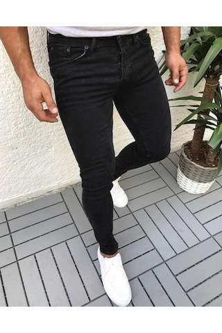 Skinny Fit Erkek Kot Jeans Pantolon Likralı Bilek Kalıp