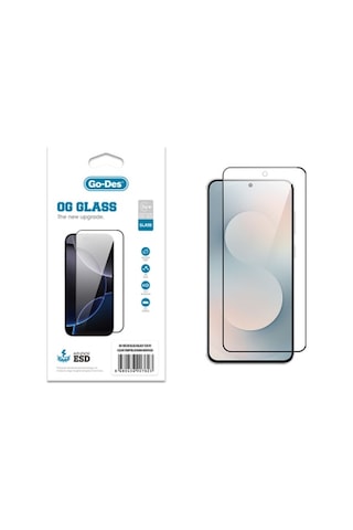 Galaxy S25 Fe Uyumlu Go Des Og Glass Antistatik Temperli Cam Ekran Koruyucu Şeffaf