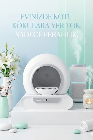 Yeni Nesil Akıllı Kedi Tuvaleti, Otomatik Kedi Tuvaleti, Ntl-pw-65bw