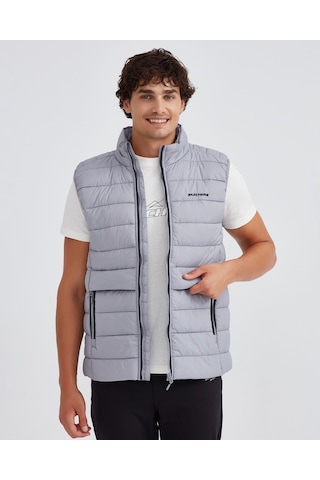 Skechers M Outerwear Padded Vest Erkek Gri Yelek S231241-035 Gri
