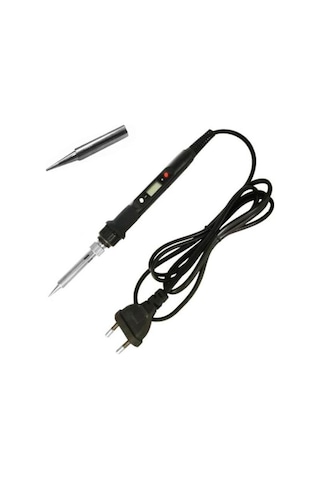 Tussle Kalem Havya Ts-908 220v 80w Dijital Üstten Ayarlı Hakko Uç Uyumlu - Siyah