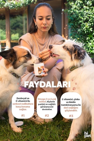 HiPet Deri ve Tüy Güçlendirici Çiğnenebilir Tablet