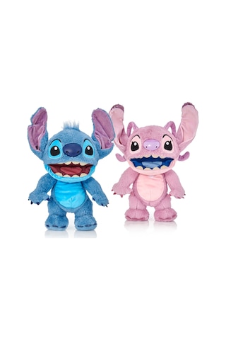 Disney Stitch & Angel Elektronik Kukla 2 Li Paket 30 Cm Çok Renkli