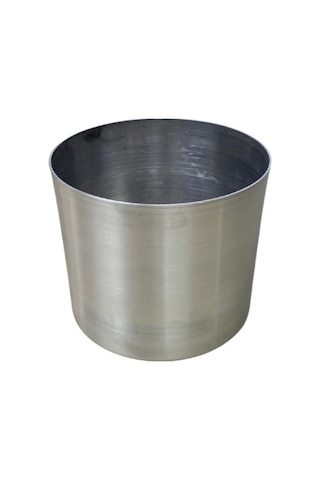 Cihan Çiçekçilik Galvaniz Saksı 15x15 Paslanmaz Metalik Çelik Çok Renkli