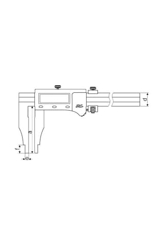 Fett 0-2000mm Pld Ekonomik Tip Dijital Büyük Ekranlı Kumpas