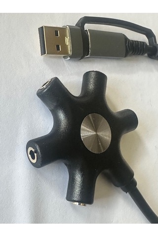 5 Çıkışlı Usb Ses Kartı 5 Port Usb Ses Kartı