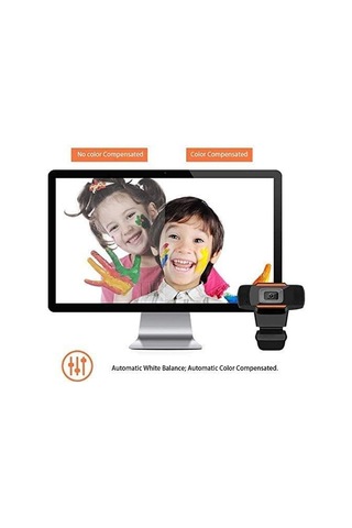 Mikrofonlu 1080p Hd Webcam, 110 Derecelik Geniş Görünüm Açısıyla Akışlı Bilgisayar Web Kamerası, Görüntülü Arama Kaydı Konferans İçin Usb Pc Webcam