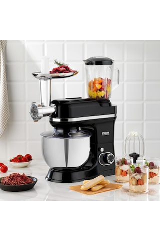 Schafer Prochef Master Multi Kıyma Aparatlı Stand Mikser 5 L-siyah