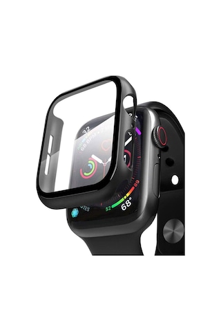 Apple Uyumlu Watch  2 3 4 5 6 Seri 42mm Ekran Koruyucu Kılıf Cam 360 Derece Tam Koruma