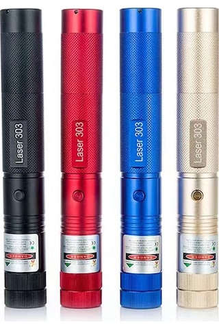 Lazer 303 Şarjlı Güçlü Lazer Kalem + Şarj Aparatı Siyah