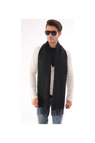 Ritagarcia Unisex Yumuşak Dokulu Siyah Atkı Siyah