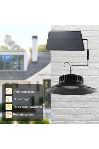 Cbtx Ts-s4401 Asılı Güneş Işığı Ip65 Su Geçirmez Kapalı Açık Bahçe Veranda Uzaktan Kumandalı Led Lamba Diğer