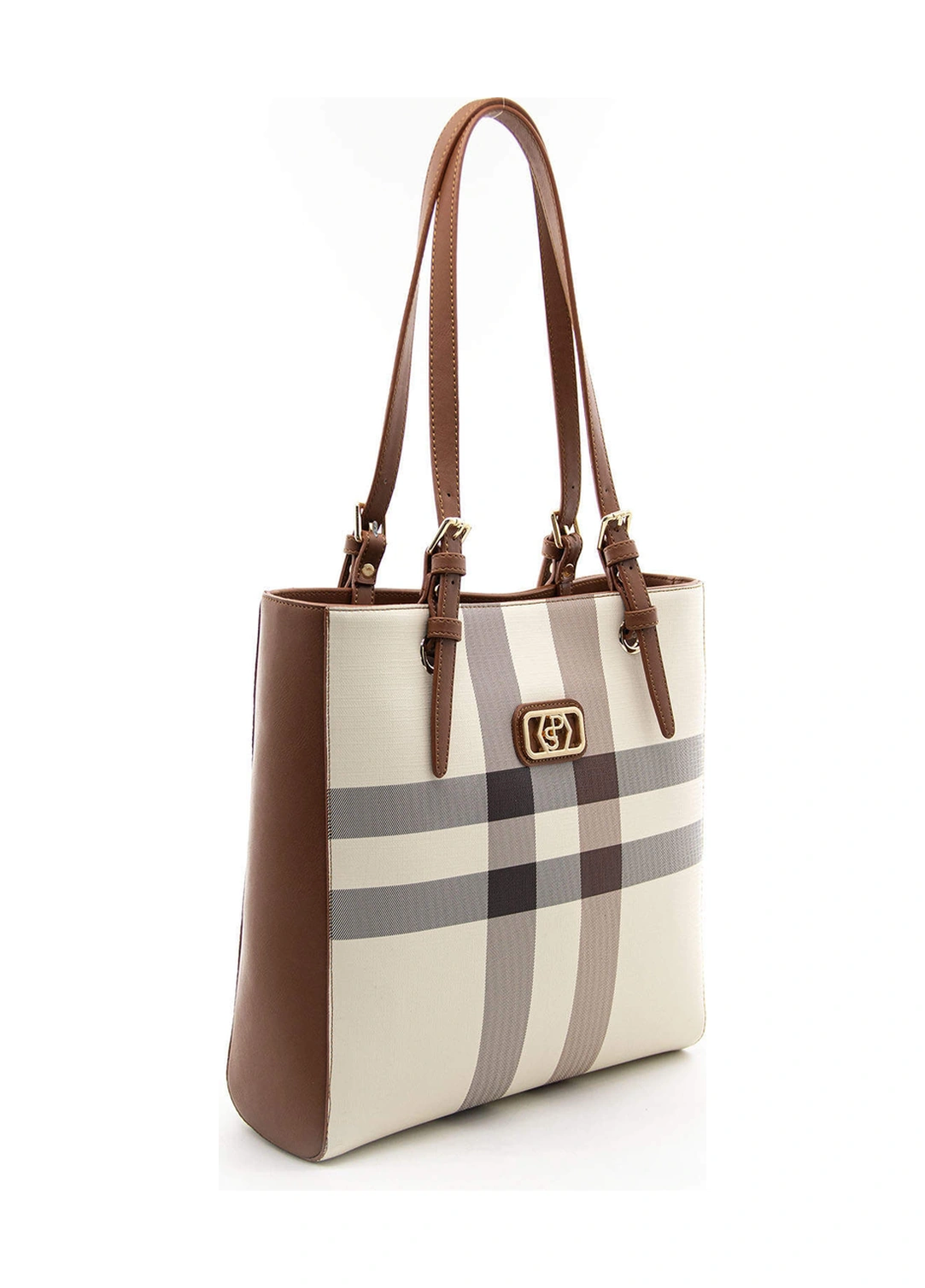 Silver Polo Kadın Omuz Çanta 1096 Krem - Taba