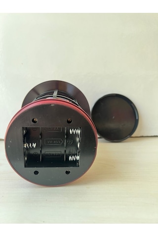 Borayris Pilli Kırmızı Retro Kamp Lambası Vintage Cob Led Askılı Çadır Feneri