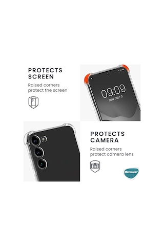 Microsonic Samsung Galaxy S23 Plus Kılıf Shock Absorbing Şeffaf