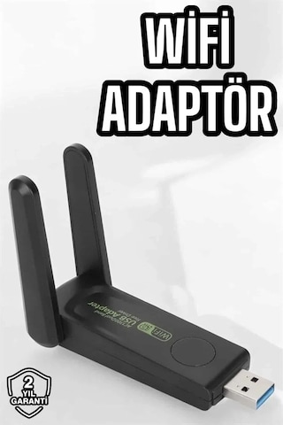 Home Dual Band Wifi Alıcı Adaptör Usb 3.0 Destekli