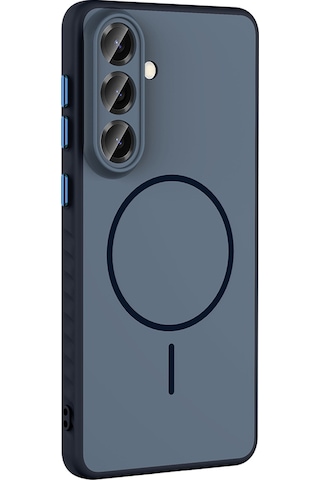 Galaxy Uyumlu S26 Plus Kılıf M-safe Şarj Özellikli Zore Tea Kapak - Gümüş Gümüş