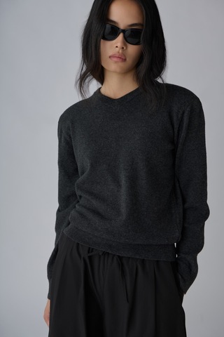 Suud Collection Füme Mona V Yaka Kazak