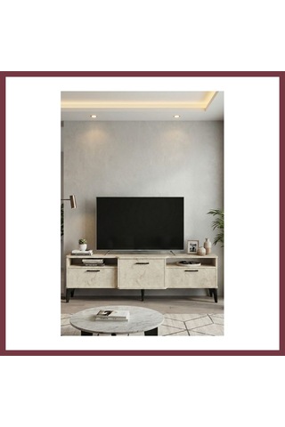 Storeşahin Mistral Tv Sehpası Suntalam Ekru 160x40 Cm Shn0720