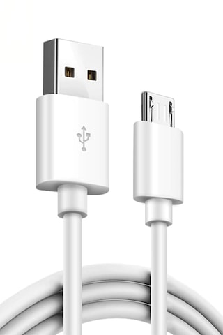 Abatech Micro-usb & Usb-a Data Ve Şarj Kablosu Beyaz