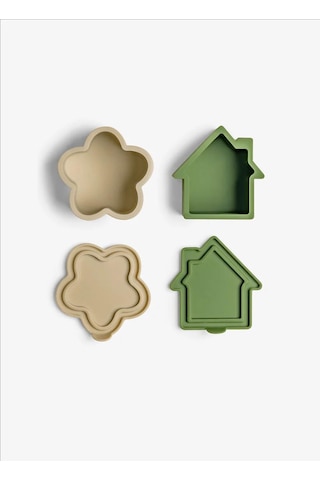 Citron 4'lü Silikon Beslenme Kutusu Düzenleyicileri - Grey/green/caramel 1061008 1