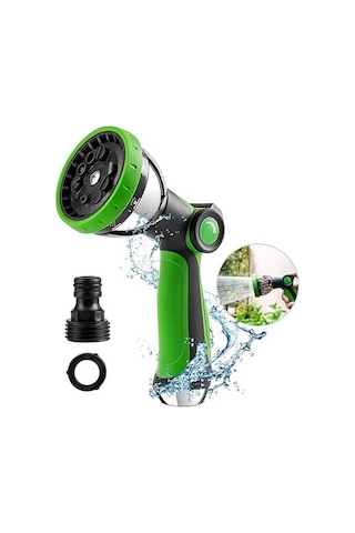 Trendooze Bahçe Hortumu Nozul Püskürtücü, 10 Desen, Başparmak Kontrol, Kapalı Vana, Bahçe Sulama Diğer