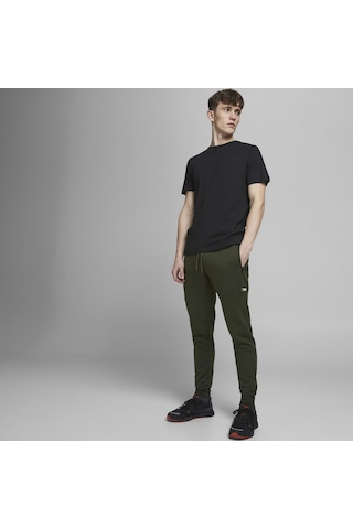 Jack & Jones Beli Ayarlanabilir Sweat Pantolon- Will 12184970 Deep Lichen Green Koyu Yeşil