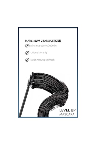 Level Up Ekstra Hacim Veren Maskara - Siyah
